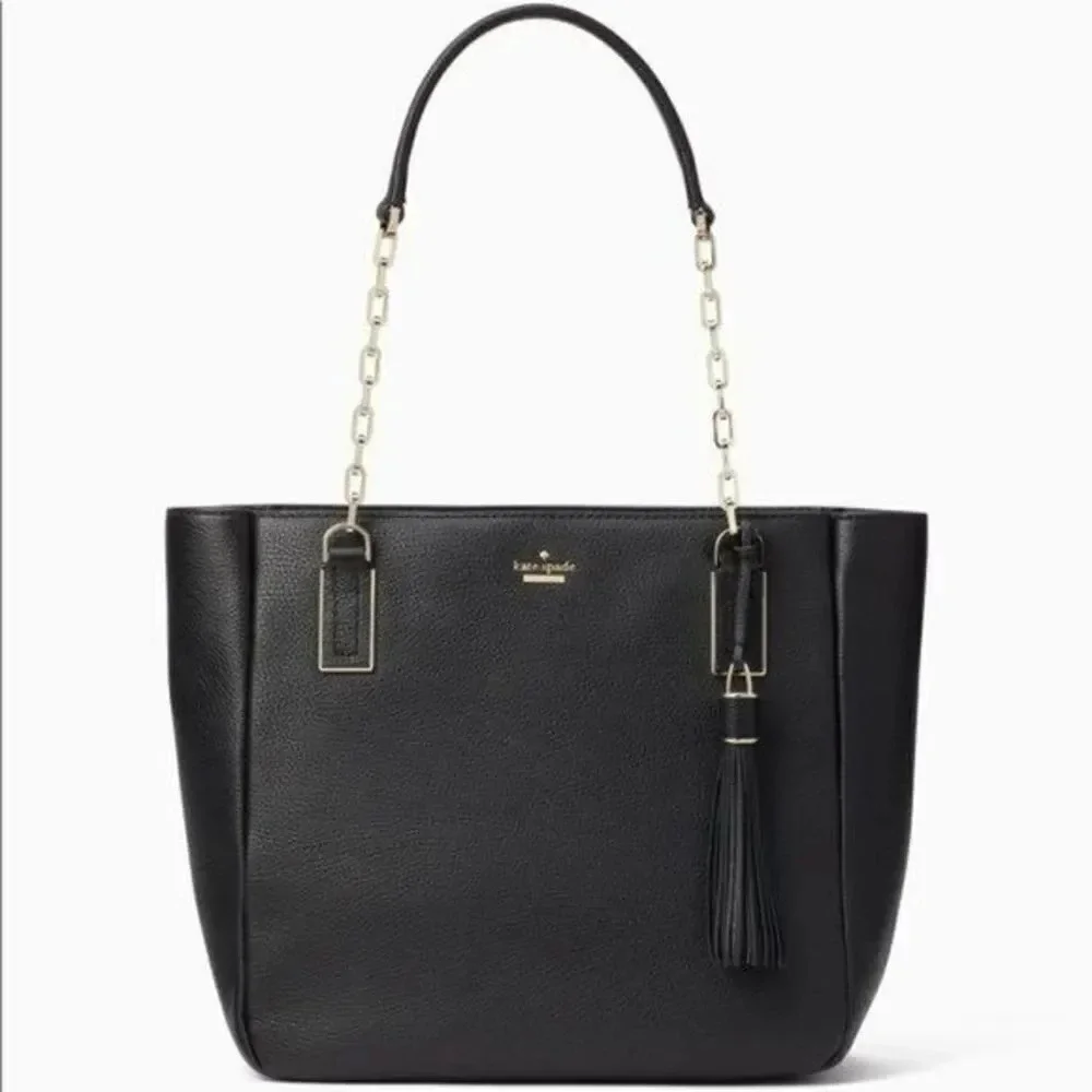 Kate Spade Black Kingston Drive Vivian Leather Shoulder Bag